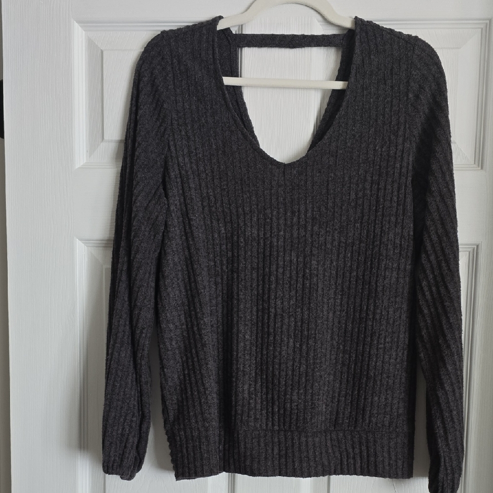 Liverpool Charcoal V-Neck Sweater